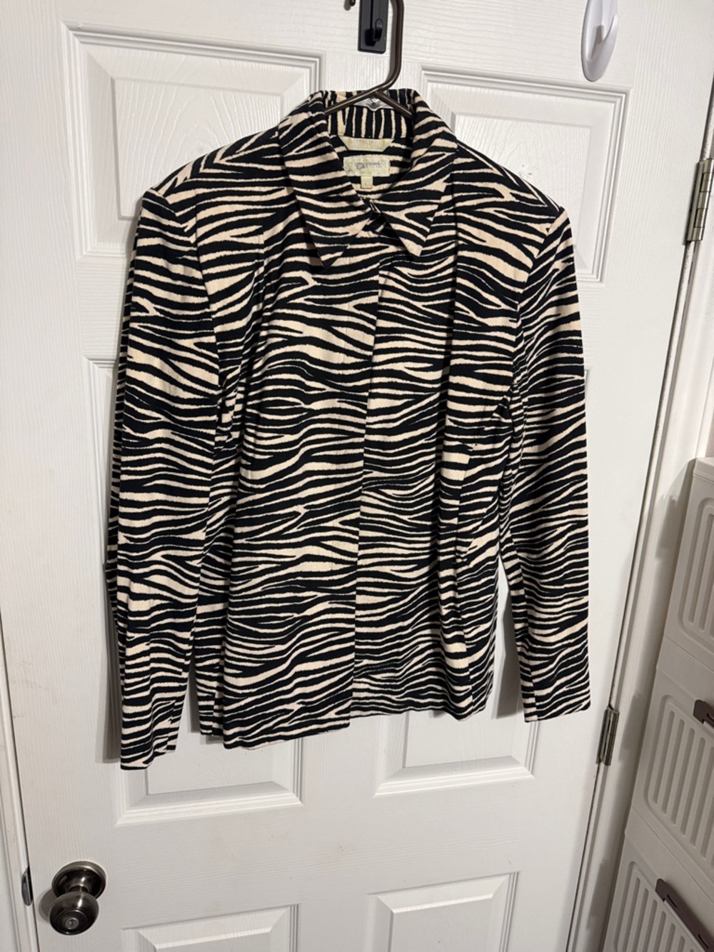 Corbin Collection Black & Cream Striped Top